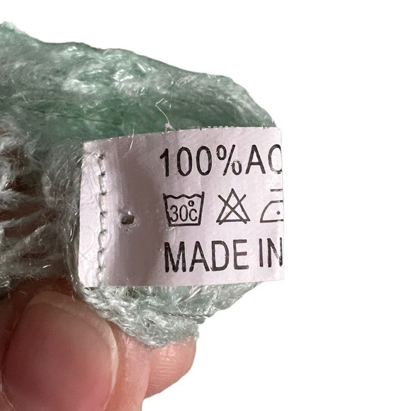 Mint Green Infinity Scarf With Sequins Lightweight Knit Loop Scarf Sparkly - Picture 9 of 9